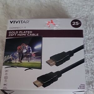 Vivitar Gold Plated 25ft HDMI Cable